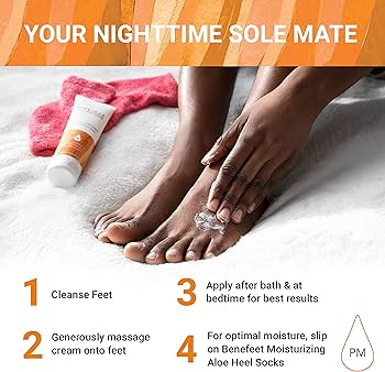 nighttime foot moisturizing routine 